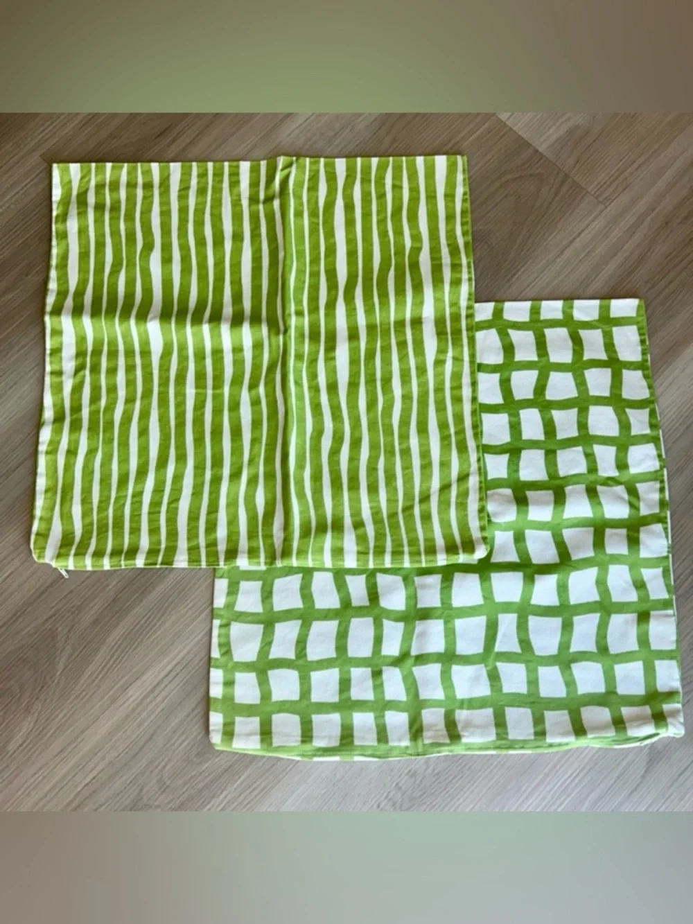 IKEA Hedda Rak Cotton Pillow Cushion Covers NWOT Modern Contemporary Geometric